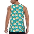 thumbnail image 3 of Easygdp Cute Shiba1 Men's Tank Top, Sleeveless Muscle T Shirts, Breathable, Quick-Dry, Loose for Gym, Running, Fitness - XX-Large, 3 of 9