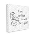 thumbnail image 3 of Stupell Industries If You Don't Succeed Funny Bathroom Typography Painting Gallery Wrapped Canvas Print Wall Art, 3 of 5