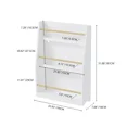 thumbnail image 4 of Smuxee White Bookshelf for Kids with 3 Tier,Books Organizer and Toy Storage Organizer, 4 of 6