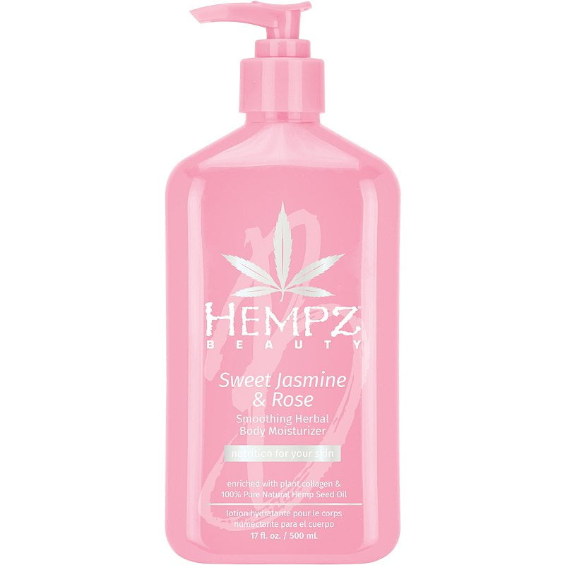 Hempz Sweet Jasmine & Rose Smoothing Herbal Body Moisturizer 17 oz