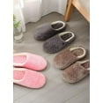 thumbnail image 4 of Soft Cotton Bedroom Slippers For Women, Closed Toe Indoor House Slippers with Non-Slip Sole, 4 of 4