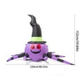 thumbnail image 3 of JIhuahe Giant 7.5ft Halloween Inflatable, Light Up Pumpkin & Spider with Witch Hat Outdoor Decoration for Yard, Holiday Blow Up Figure, 3 of 8