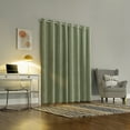 thumbnail image 2 of Sun Zero Duran 1-Piece Thermal Insulated 100% Blackout Grommet Curtain Panel, 50"X63", Sage Green, 2 of 9