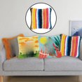 thumbnail image 4 of Latch Hook Kit DIY Throw Pillow Cover Sofa Cushion Cover Rainbow Pattern Paint Cross Stitch 16.93x16.93 inch, 4 of 6