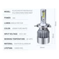 thumbnail image 2 of Kits Led Foco Faro Auto Moto 8000lm 6000k H4 H7 9004 9005, 2 of 7