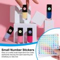 thumbnail image 4 of Uxcell Reflective Round Small Number Stickers, Self Adhesive Laser Consecutive Numbered Stickers Numbers 3, 4 of 7