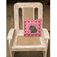 thumbnail image 2 of Carolines Treasures SS4519PW1414 French Bulldog Hearts Love Valentines Day Pillow, 14" x 14", Multicolor, 2 of 2
