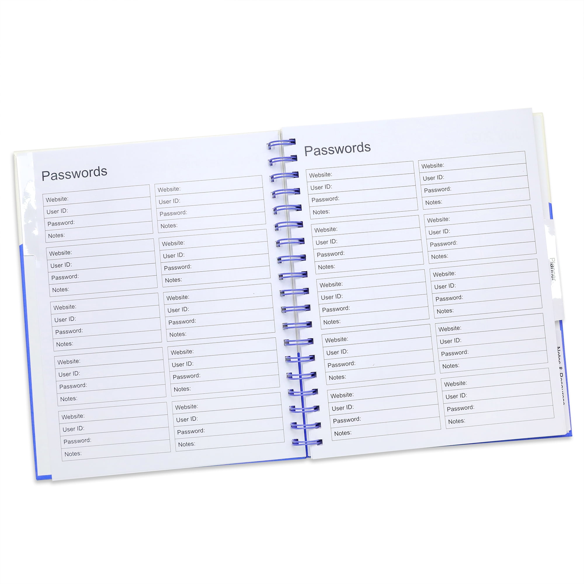 Pen + Gear Large Weekly/Monthly Planner,  Purple & Cream Color, Hardback Cover, Twin Wire Bound