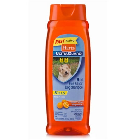 Hartz UltraGuard Citrus Flea & Tick Dog Shampoo, 18 Fl (Best Way To Treat Fleas On Puppies)