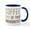 White/Navy Inside, variant on CafePress - Coffee Then Endodontics - 11 oz Ceramic Mug - Novelty Coffee Tea Cup