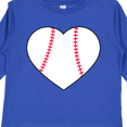 thumbnail image 4 of Inktastic Heart Shaped Baseball Boys or Girls Long Sleeve Toddler T-Shirt, 4 of 5