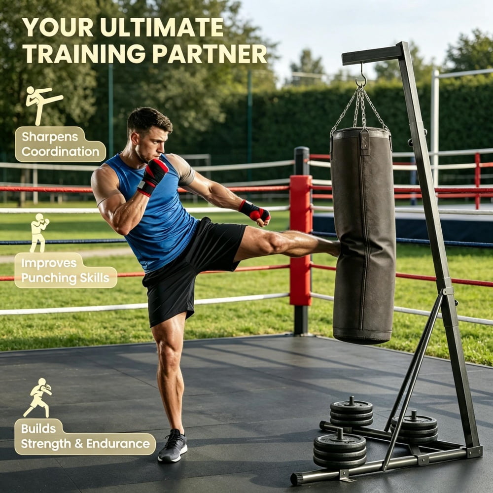 Punching Bag Stand with Sandbag