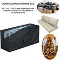 thumbnail image 5 of Heavy Duty 600D Waterproof  Outdoor Cushion Storage Bag with Handles and Zipper, 5 of 6