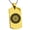 Gold, variant on Stainless Steel Sakakibara Samurai Crest Engraved Dog Tag Pendant Necklace