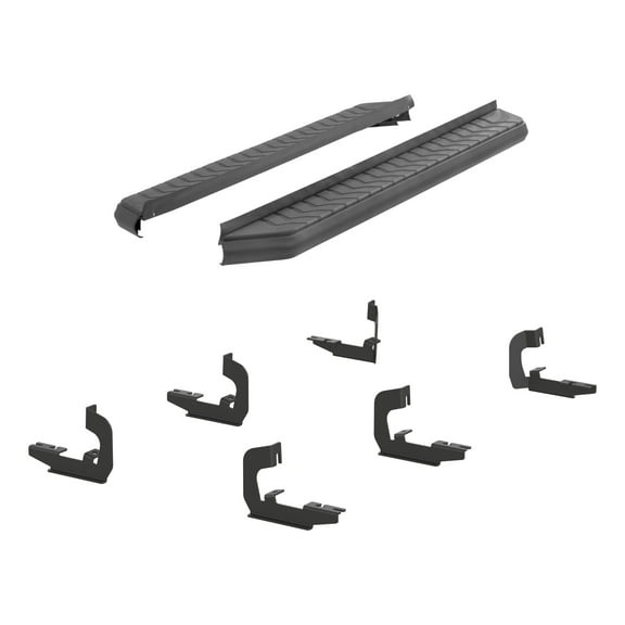 ARIES Automotive 2061004 Aero Tread Running Boards with Mounting Brackets, 5 Inch, Black, Includes PN 2051976,2051120 Fits select: 2007-2018 CHEVROLET TAHOE, 2007-2020 GMC YUKON