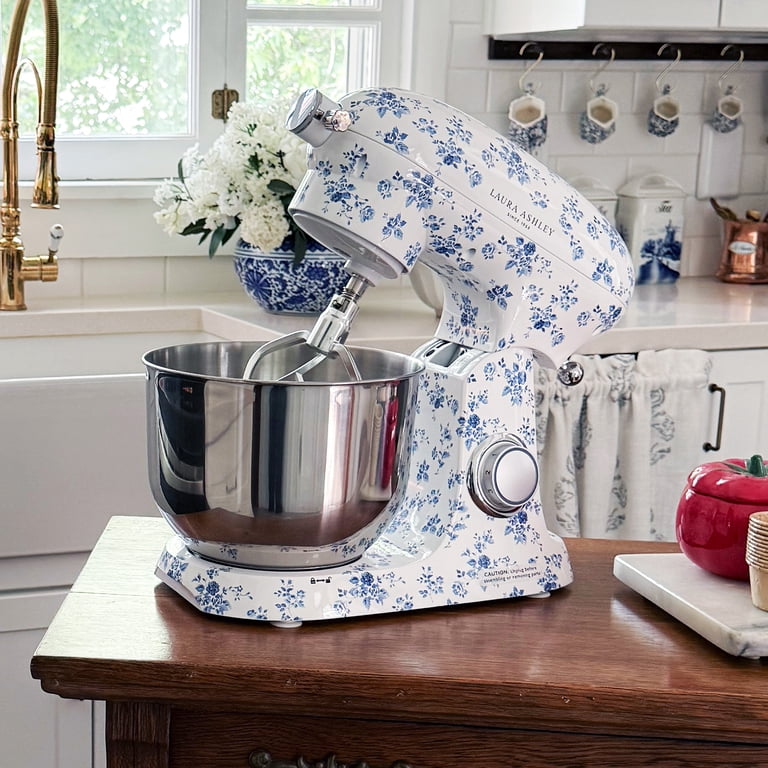 Laura Ashley 6L Die Cast Stand Mixer China Rose with 6-Speed 1800W