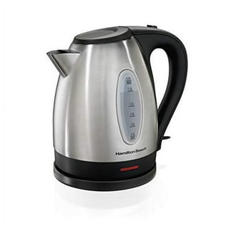 Mixpresso Stainless Steel Electric Kettle Red Color, Cordless Pot 1.7L Portable Electric Hot Water Kettle, 1500W Strong Fast Boiling Pot, Water