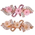 thumbnail image 1 of unbranded 2Ud Waterfall Rhinestone Ponytail Holder Para Mujer Con Floral Para Eventos Color Surtido, 1 of 4
