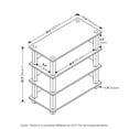 thumbnail image 2 of Furinno 4-Tier Turn-S-Tube Shoe Rack, Wood, Amber Pine and Black, 2 of 5