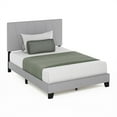 thumbnail image 4 of Furinno Lucy Geometric Design Headboard Bedframe, 12PC Slat Style, Glacier, Full, 4 of 6