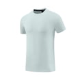 thumbnail image 5 of NIEWTR Mens T-Shirts Short Sleeve Crew Neck T Shirts for Man, Cotton Blend Plain Novelty Men's T-Shirts（Light Green,3XL), 5 of 5