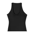 thumbnail image 4 of MEZZALL Women Fashion Sleeveless Camisole With Built In Bra O-Neck Support Slim Strap Tank Tops Summer Solid Color Casual Layering Cozy Female Camis, 4 of 4