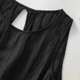 thumbnail image 6 of Tank Top for Women Linen, 2026 Summer Casual Comfy Loose Lightweight Sleeveless Shirts, Black M, 6 of 8