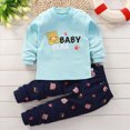 thumbnail image 2 of KPOPLK Toddler Baby Boy Outfits Dionsaur Print Long Sleeve Sweatshirt Pant Clothes Set For Fall Winter 6Months-8Years,Size 3-4 Years, 2 of 6