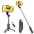 thumbnail image 2 of Selfie Stick Tripod with Detachable Wireless Remote,mini 4 in 1 Extendable Portable Selfie Stick & Phone Tripod Stand, 2 of 7