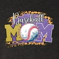 thumbnail image 2 of Baseball Mom Cheetah Glitter Sports Tri-Blend Racerback Tank Top, Vintage Black, Large, 2 of 5