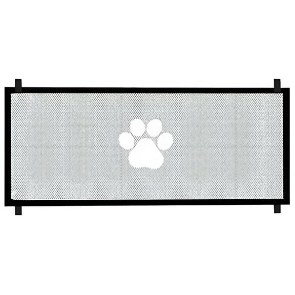 LAMIRO Extra Wide Dog Gate for Stairs & Doors - 30.7" Tall Adjustable Pet Barrier with Breathable Mesh,Fits 28-70.8" Openings,Indoor Safety Gate for Large Dogs