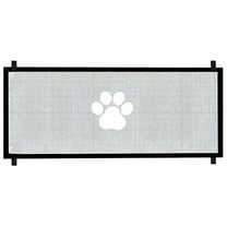 LAMIRO Extra Wide Dog Gate for Stairs & Doors - 30.7" Tall Adjustable Pet Barrier with Breathable Mesh,Fits 28-70.8" Openings,Indoor Safety Gate for Large Dogs