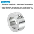 thumbnail image 4 of Uxcell 4pcs Shaft Collars 1" Bore Stainless Steel Shaft Collars 1.6" OD, 3/5" Width Axle Collar Clamp with Set Screw, 4 of 5