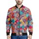 thumbnail image 4 of Chaqueta con estampado 3D de retazos bohemios para hombre, sudaderas con estampado floral étnico, tops de manga larga, abrigos con cremallera para primavera y otoño, 4 of 5