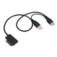 thumbnail image 1 of Cable SATA delgado USB 2.0 a 7+6, fuente de alimentación externa para portátil, adaptador y convertidor SATA, compatible con Windows XP/7/8/10 (EM88), 1 of 8
