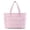 Pink, variant on Puffy Tote Bag with Compartments, Quilted Shoulder Bag Handbag for Travel, Work, Gym-Beige