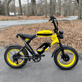 thumbnail image 4 of 2D Ultra Electric Bike for Adults, 3000W Peak Motor 32MPH Off-Road E Bike, 48V 45Ah Battery, 200-Mile Range, 20" x 4.0 Fat Tires, Shimano 7-Speed, Yellow, 4 of 10