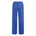 thumbnail image 4 of Tnhcen Women's Wide-Leg Pants 2025 - Loose Fit Pre-Shrunk Mock Linen Trousers - Relaxed Casual Stretchy Waist Long Pants with Pockets S-3XL for Women, 4 of 5