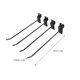 thumbnail image 3 of 30 Pack Black Slatwall Hooks, Thick, Easy Installation, Rustproof, for Retail Garage, 3 of 4