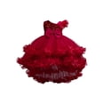 thumbnail image 1 of Robe Tutu pour Filles, Sans Manches, Nœud Papillon, Superposée, Tulle, pour Mariage, Fête, Performance, 1-12 Ans, 1 of 3