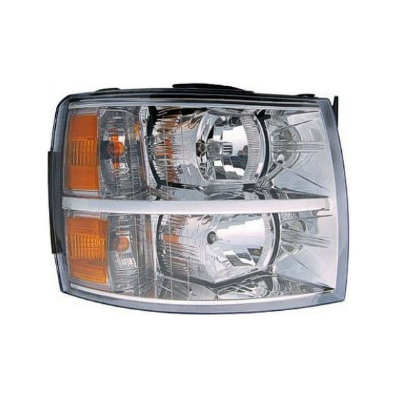 Right Passenger Side Headlight Assembly - Compatible with 2007 - 2014 Chevy Silverado 2500 HD 2008 2009 2010 2011 2012 2013