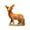 Deer A001, variant on Esaierr 1PCS Ceramic Peacock Deer Crane Statue Decorations Tea Table Entrance Animal Statue Decorations Aquarium Ceramic Small Crafts 3.9*2.2*4.3inch