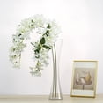 thumbnail image 6 of Efavormart 4 Pack 41" Tall White Silk Hydrangea Stems Artificial Flowers For Wedding Floral Arrangements, 6 of 11