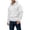 D489/White, variant on Afdoent Hoodies for Men Knit Pullover Hoodie Solid Color Long Sleeve Hooded Sweatshirt Casual Streetwear