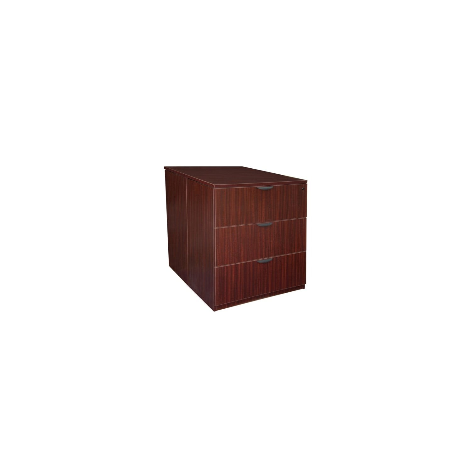 HomeStock Rococo Radiance Lateral File Cabinet in Cherry, Stylish and Durable Office Filing Storage Solution with Spacious Drawers for Documents and Files