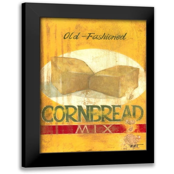 Wyatt Jr., Norman 12x14 Black Modern Framed Museum Art Print Titled - Cornbread Mix
