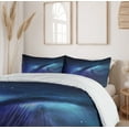 thumbnail image 5 of Ambesonne Night Duvet Cover Sets, Milky Way Cosmos Inspired, 2-King, Aqua Dark Blue Black, 5 of 6