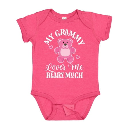 

Inktastic Grammy Loves Me Girls Bear Gift Baby Girl Bodysuit