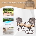 thumbnail image 7 of Haverchair 2 Piece Outdoor Bistro Dining Swivel Rocker Chair Set Cast Aluminum Dining Chairs, 7 of 7