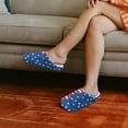 thumbnail image 2 of Chririnla Art Paw Print Unisex Slippers Soft Plush Fuzzy Warm Anti-slip Rubber Sole Cozy Comfy Lightweight Indoor Travel Slippers, 2 of 7